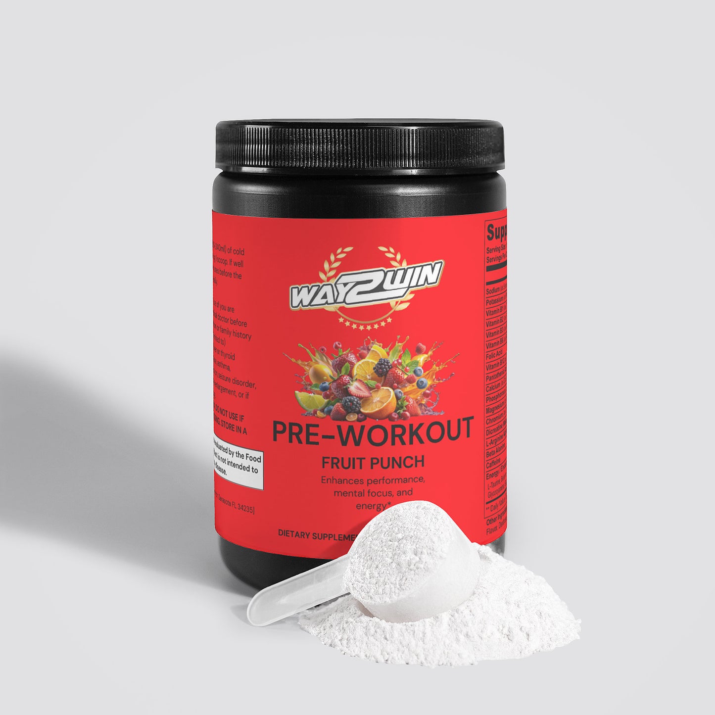 W2W Pre-Workout Powder (Fruit Punch)