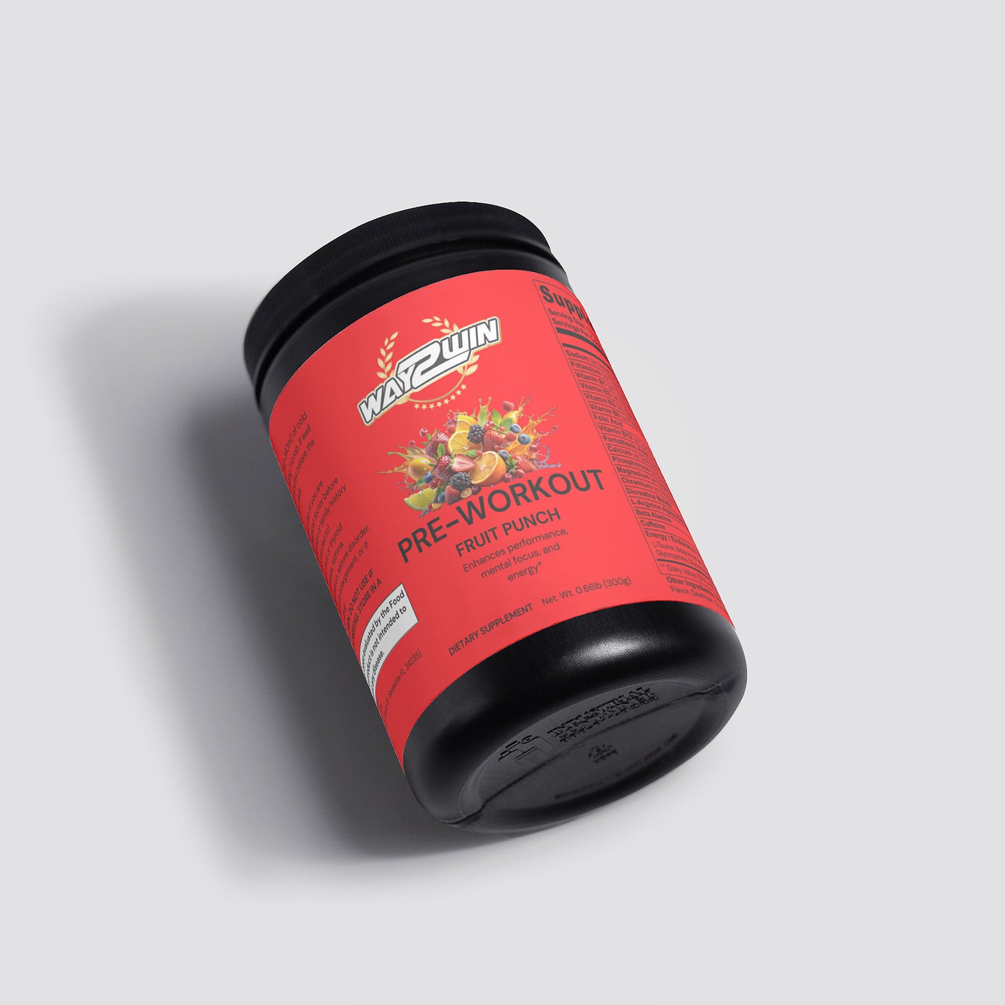 W2W Pre-Workout Powder (Fruit Punch)
