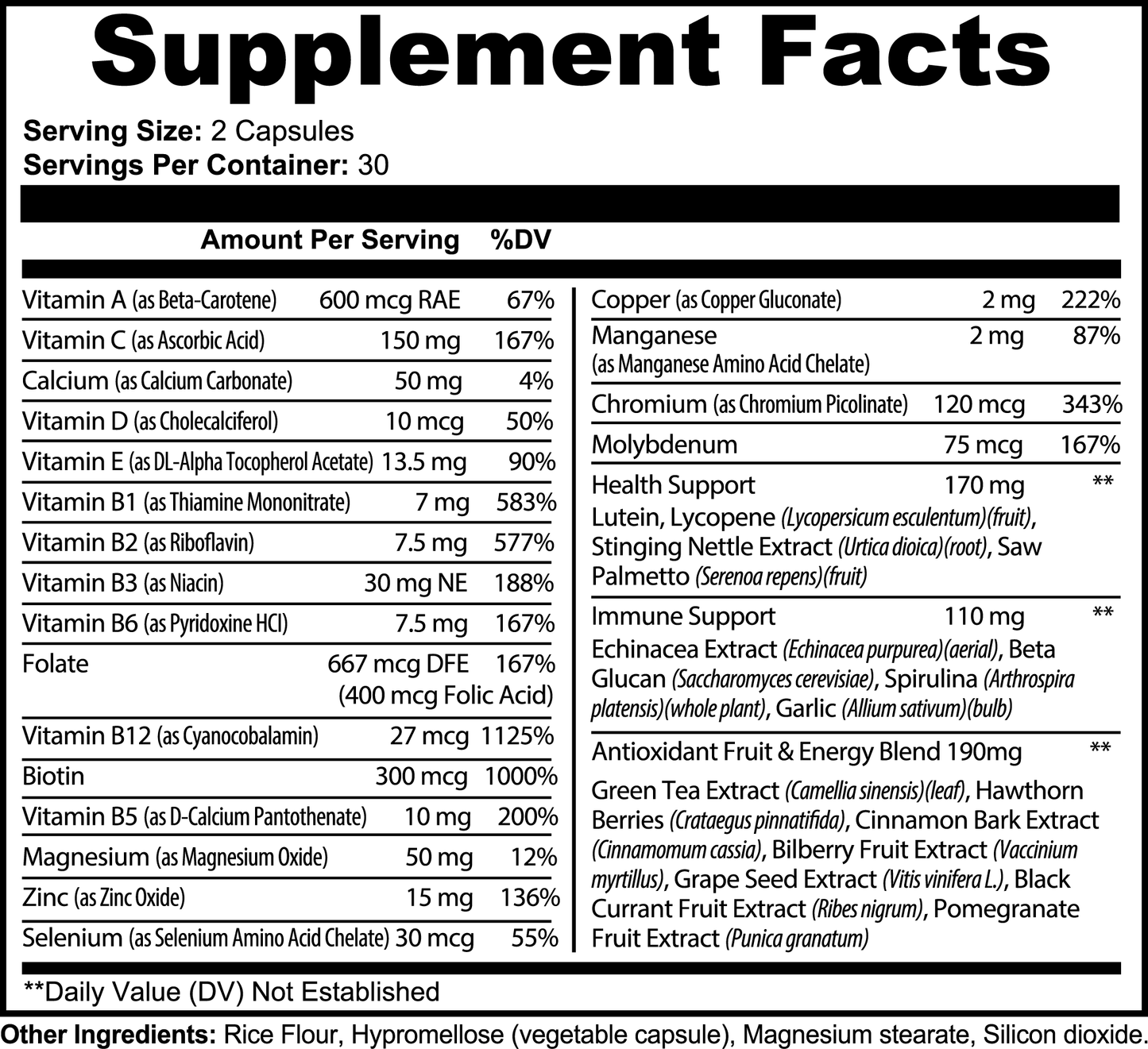 Complete Multivitamin [100% Natural]